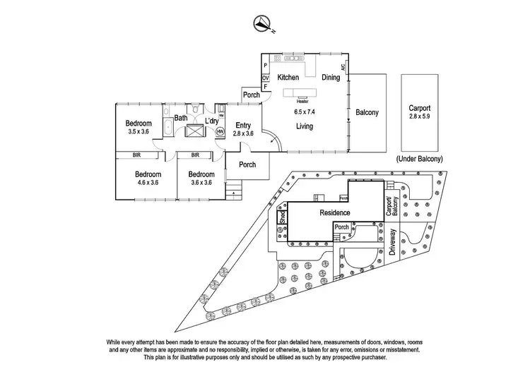 Floorplan of Homely house listing, 1 McCrae Road, Rosanna VIC 3084
