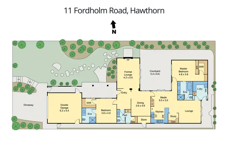 Floorplan of Homely house listing, 11 Fordholm Road, Hawthorn VIC 3122