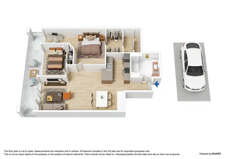 Floorplan of Homely apartment listing, 2207/163 City Road, Southbank VIC 3006