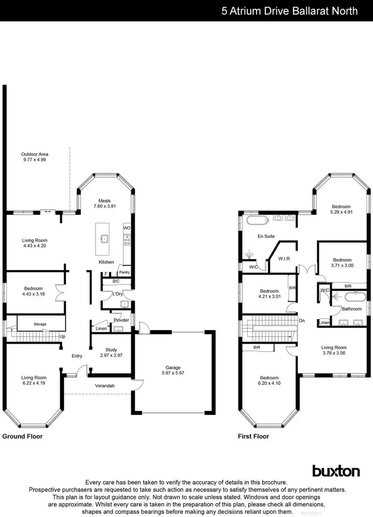Floorplan of Homely house listing, 5 Atrium Drive, Ballarat North VIC 3350