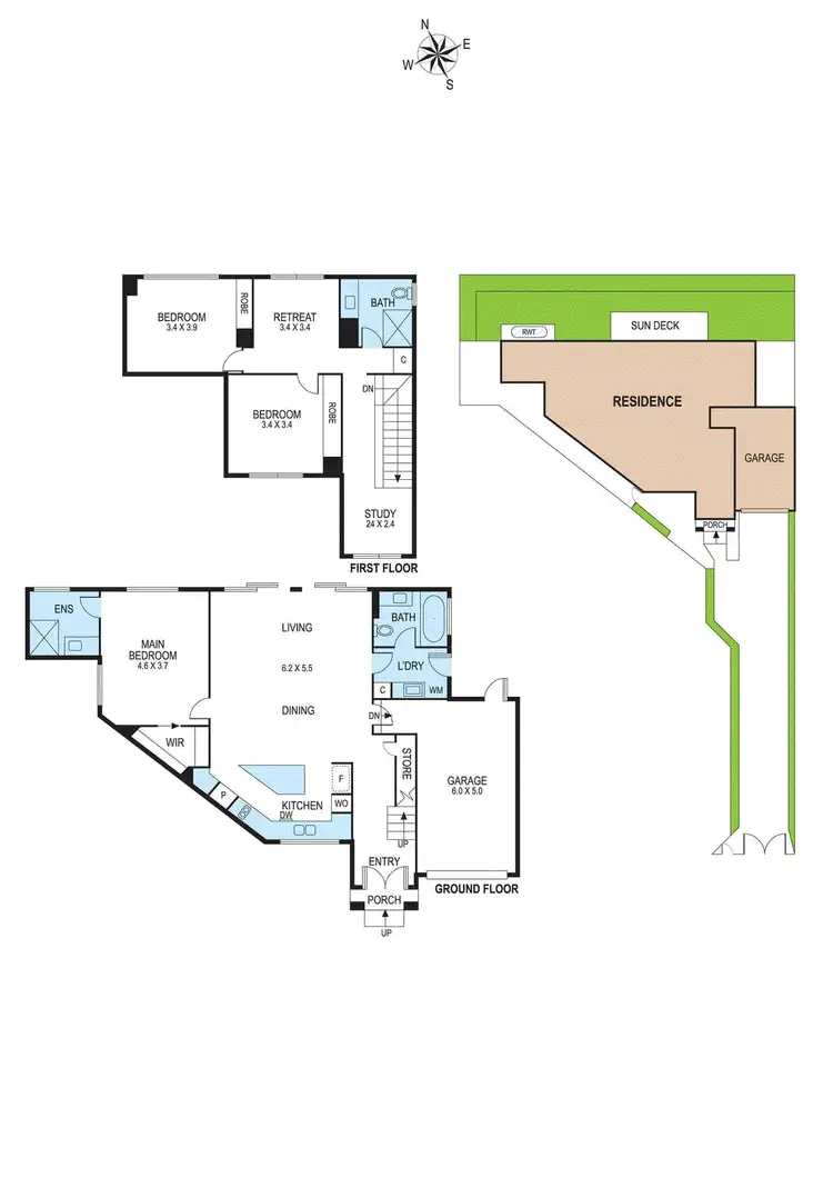Floorplan of Homely townhouse listing, 2/9 Majdal Street, Bentleigh East VIC 3165
