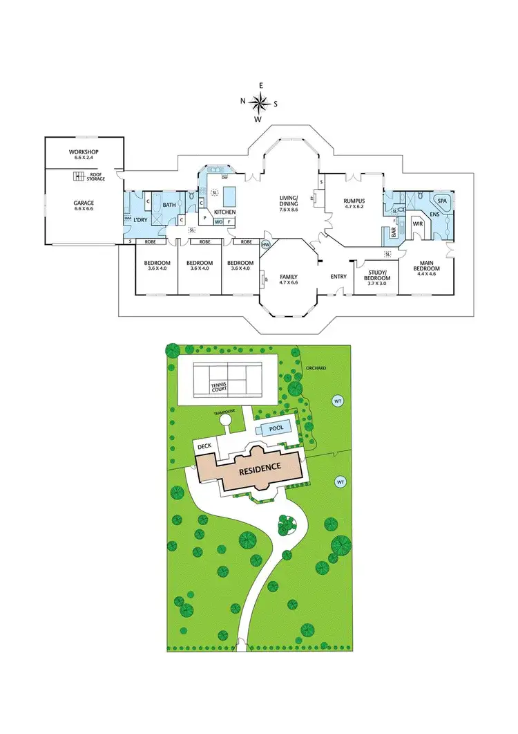 Floorplan of Homely house listing, 110-114 Heard Avenue, Plenty VIC 3090