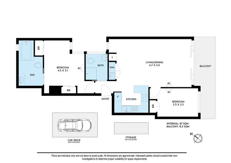 Floorplan of Homely apartment listing, 202/131 Parkers Road, Parkdale VIC 3195