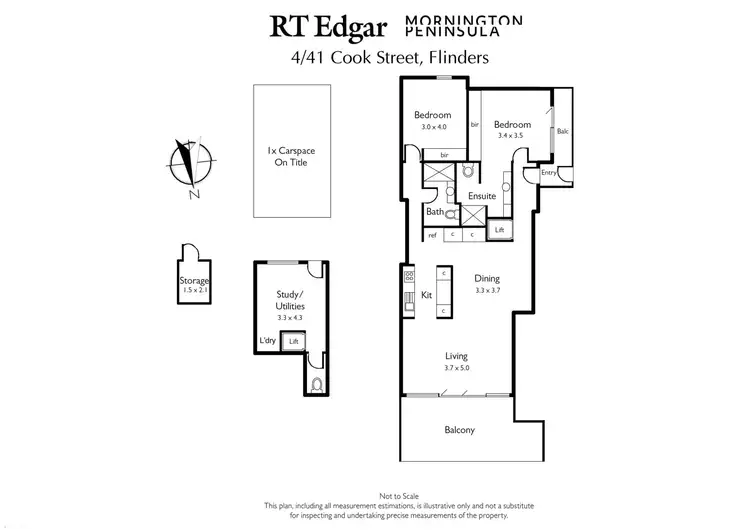 Floorplan of Homely apartment listing, 4/41 Cook Street, Flinders VIC 3929