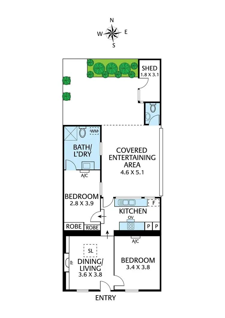 Floorplan of Homely house listing, 8 Palmerston Place, Carlton VIC 3053