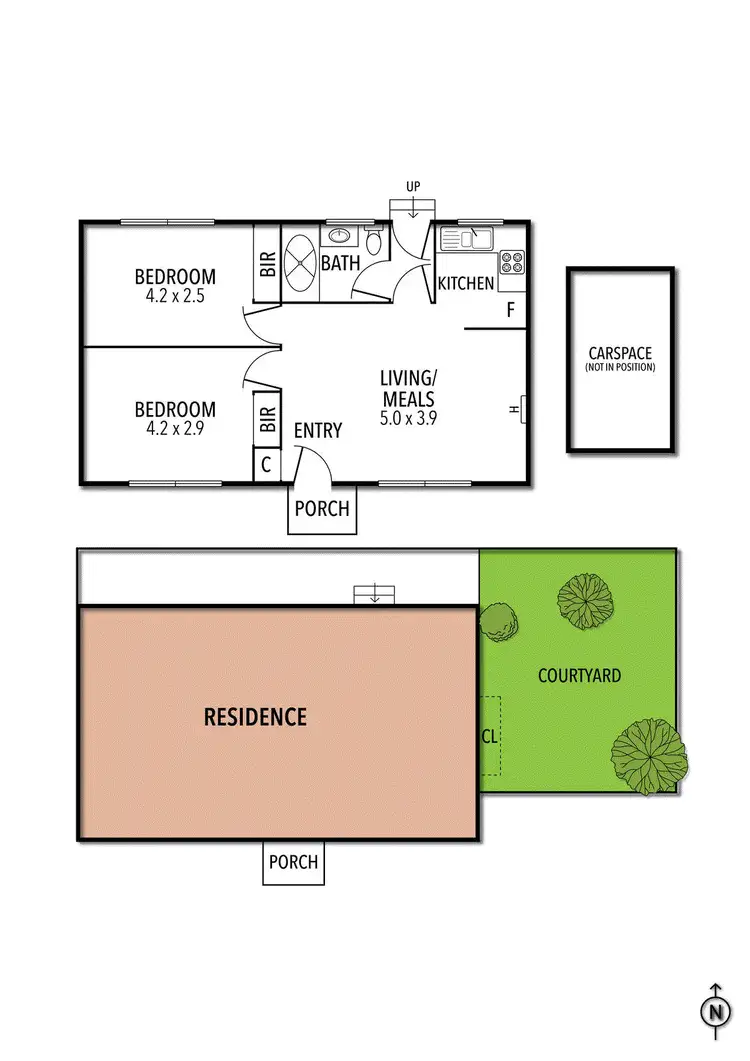 Floorplan of Homely unit listing, 9/37 Grice Crescent, Essendon VIC 3040