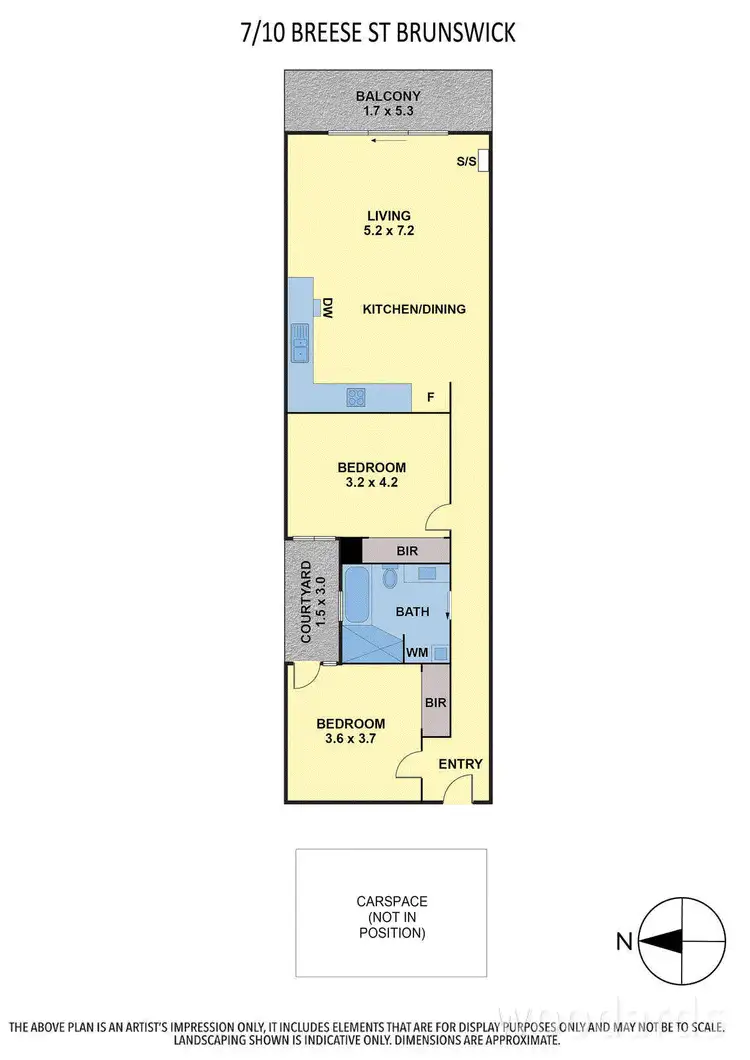 Floorplan of Homely apartment listing, 7/10 Breese Street, Brunswick VIC 3056