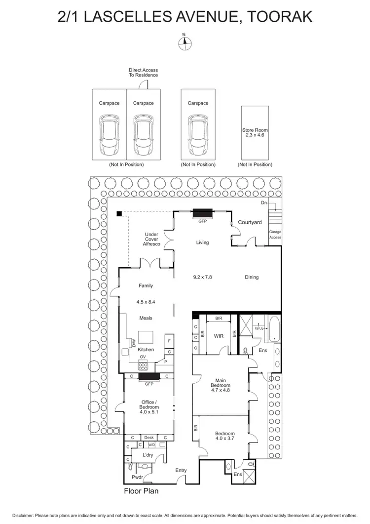Floorplan of Homely apartment listing, 2/1 Lascelles Avenue, Toorak VIC 3142