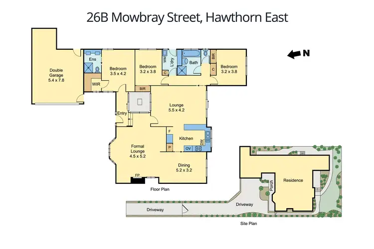 Floorplan of Homely house listing, 26B Mowbray Street, Hawthorn East VIC 3123