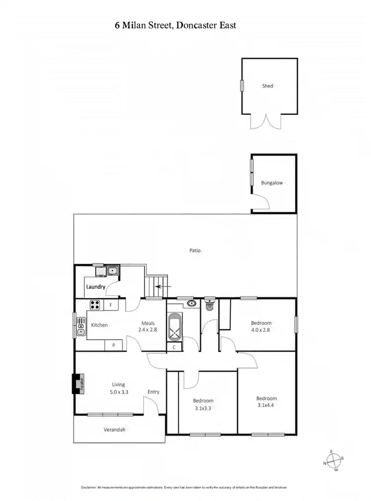 Floorplan of Homely house listing, 6 Milan Street, Doncaster East VIC 3109