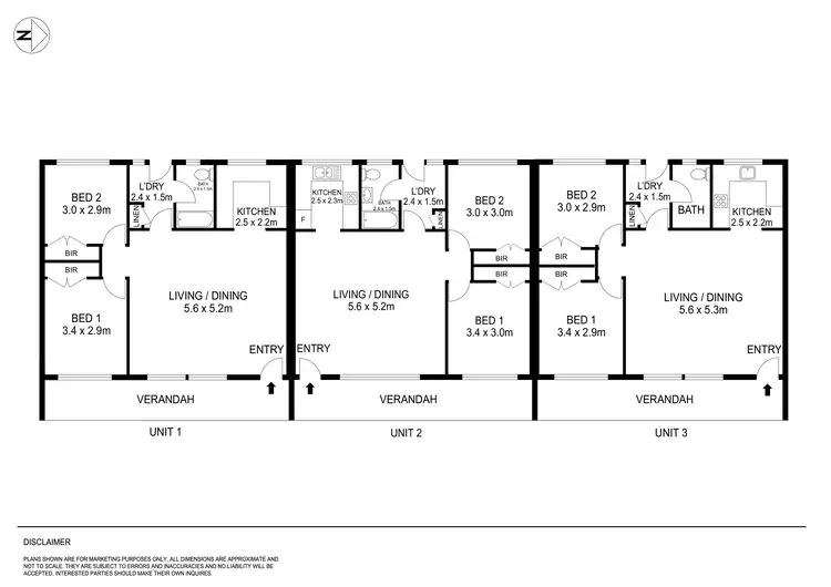 Floorplan of Homely unit listing, 2/104 Sawyer Avenue, Canadian VIC 3350