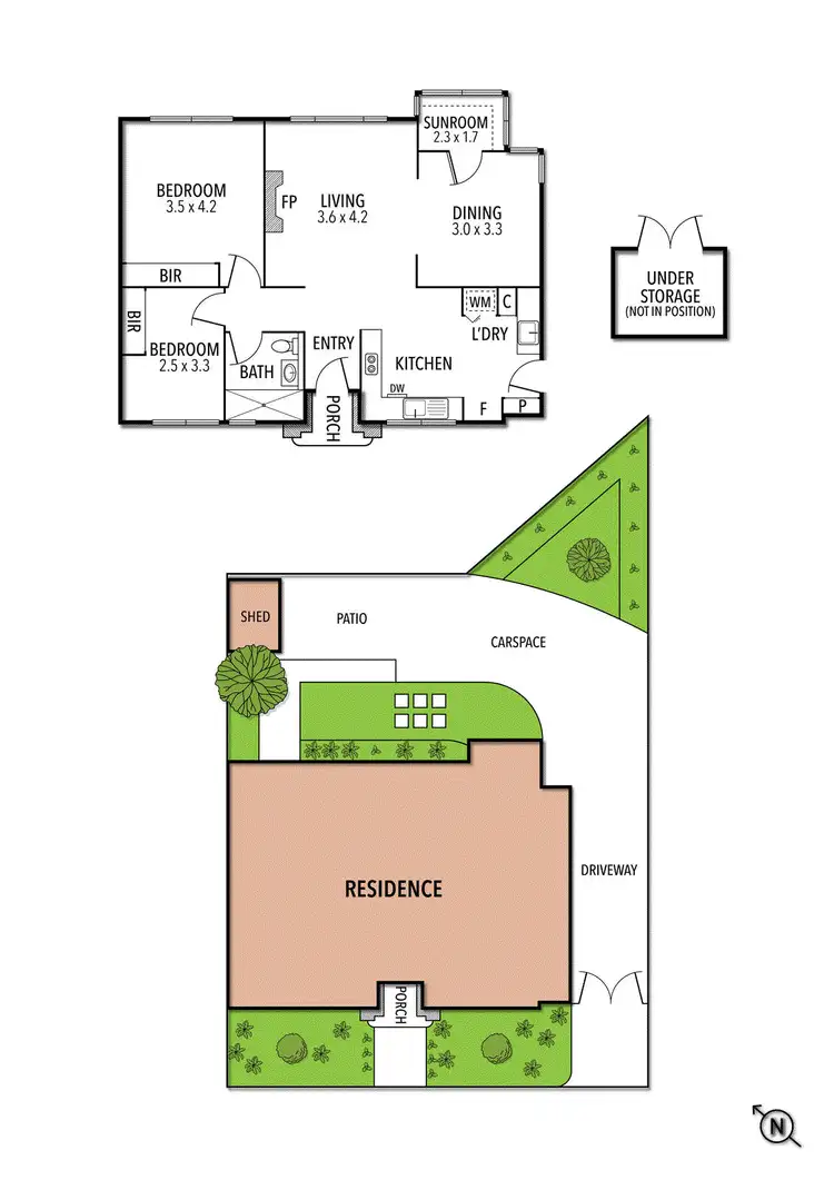 Floorplan of Homely house listing, 190 Cashmere Street, Travancore VIC 3032