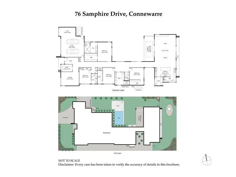 Floorplan of Homely house listing, 76 Samphire Drive, Connewarre VIC 3227