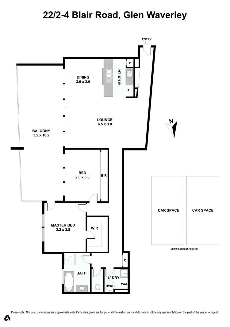 Floorplan of Homely apartment listing, 22/2-4 Blair Road, Glen Waverley VIC 3150
