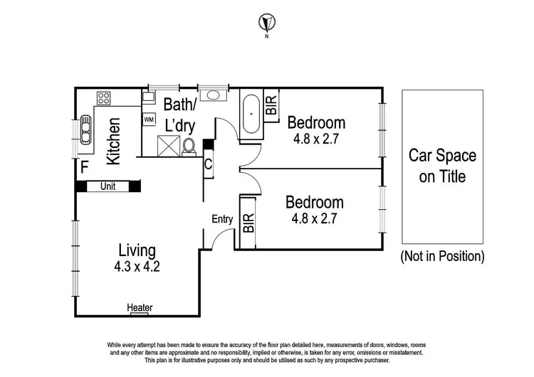 Floorplan of Homely apartment listing, 7/109 Heidelberg Road, Clifton Hill VIC 3068