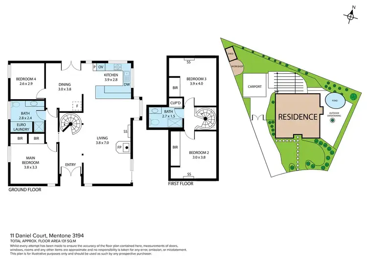 Floorplan of Homely house listing, 11 Daniel Court, Mentone VIC 3194