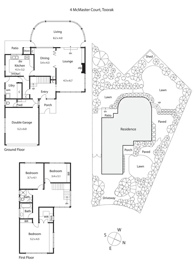 Floorplan of Homely house listing, 4 McMaster Court, Toorak VIC 3142