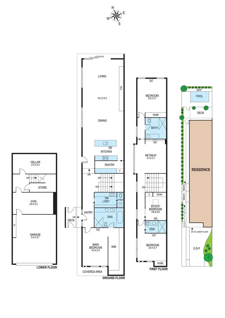 Floorplan of Homely townhouse listing, 9A Charles Street, Brighton East VIC 3187