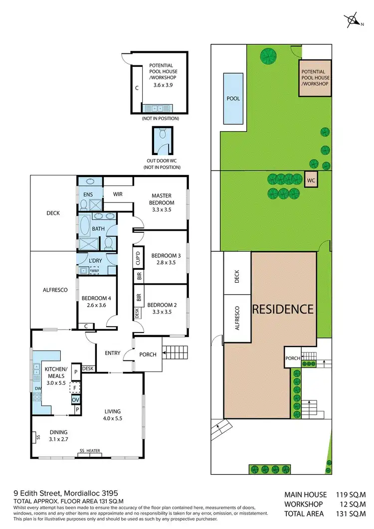Floorplan of Homely house listing, 9 Edith Street, Mordialloc VIC 3195