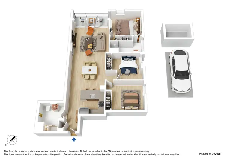 Floorplan of Homely apartment listing, 1908/163 City Road, Southbank VIC 3006