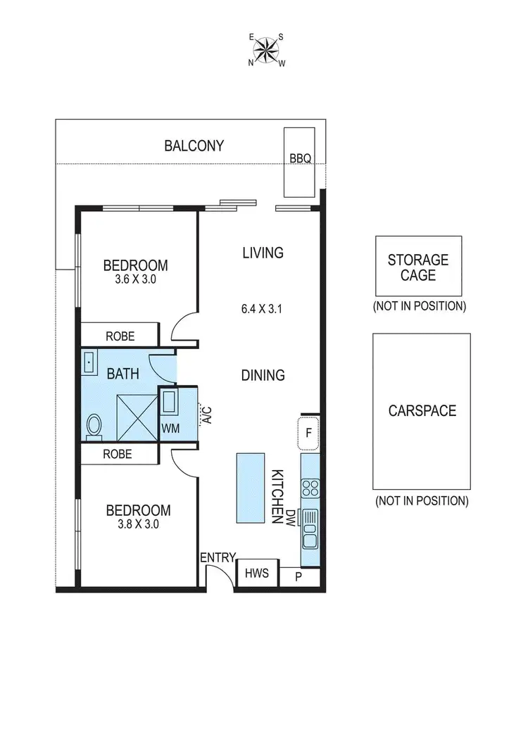 Floorplan of Homely apartment listing, 9/273 Grange Road, Ormond VIC 3204