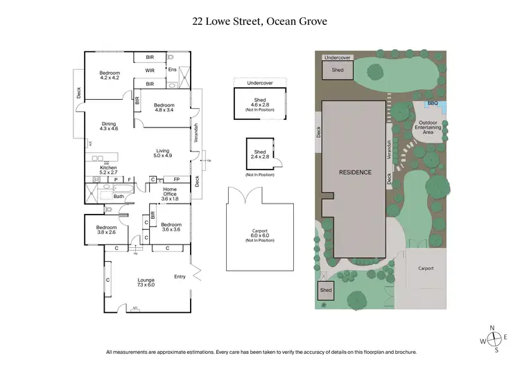 Floorplan of Homely house listing, 22 Lowe Street, Ocean Grove VIC 3226