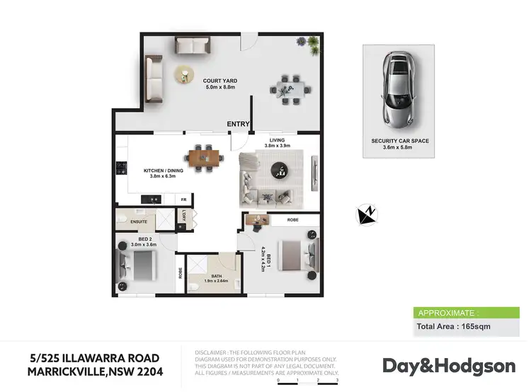 Floorplan of Homely apartment listing, 5/525 Illawarra Road, Marrickville NSW 2204