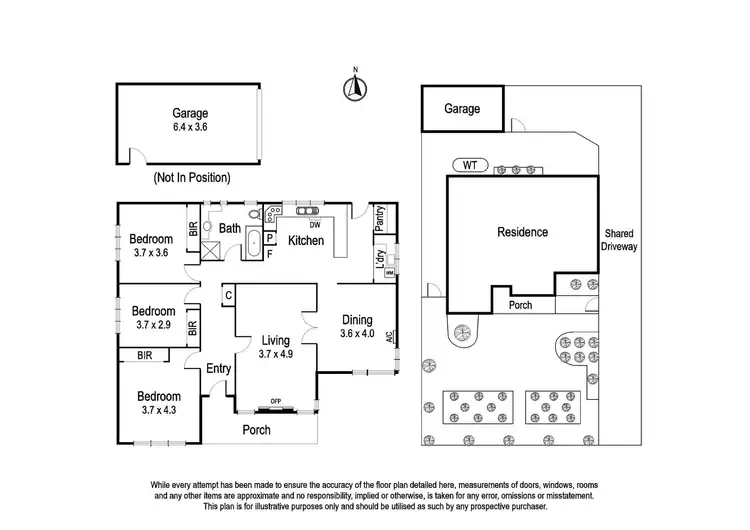 Floorplan of Homely unit listing, 1/294 O'Hea Street, Pascoe Vale South VIC 3044