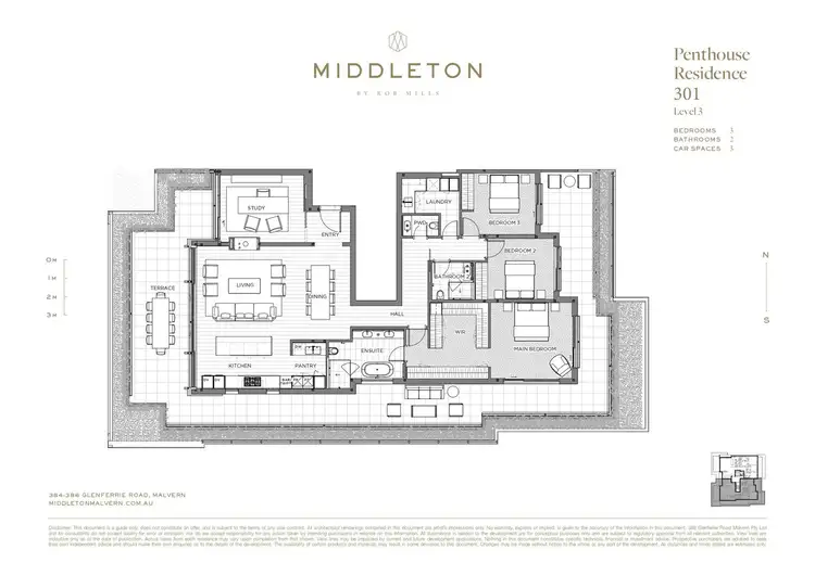 Floorplan of Homely apartment listing, 301/386 Glenferrie Road, Malvern VIC 3144