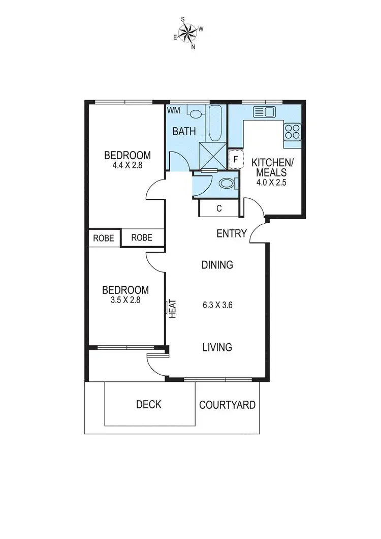 Floorplan of Homely apartment listing, 4/13 Elm Grove, Mckinnon VIC 3204