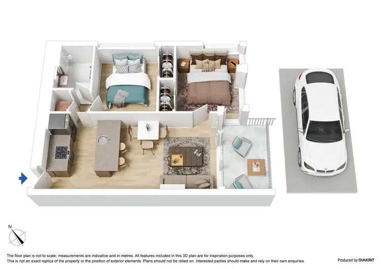 Floorplan of Homely apartment listing, 602/150 Dudley Street, West Melbourne VIC 3003