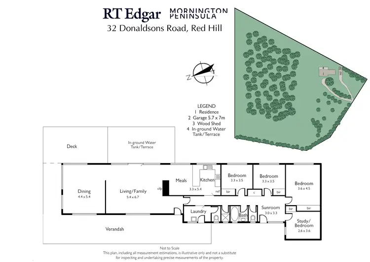 Floorplan of Homely rural property listing, 32 Donaldsons Road, Red Hill VIC 3937