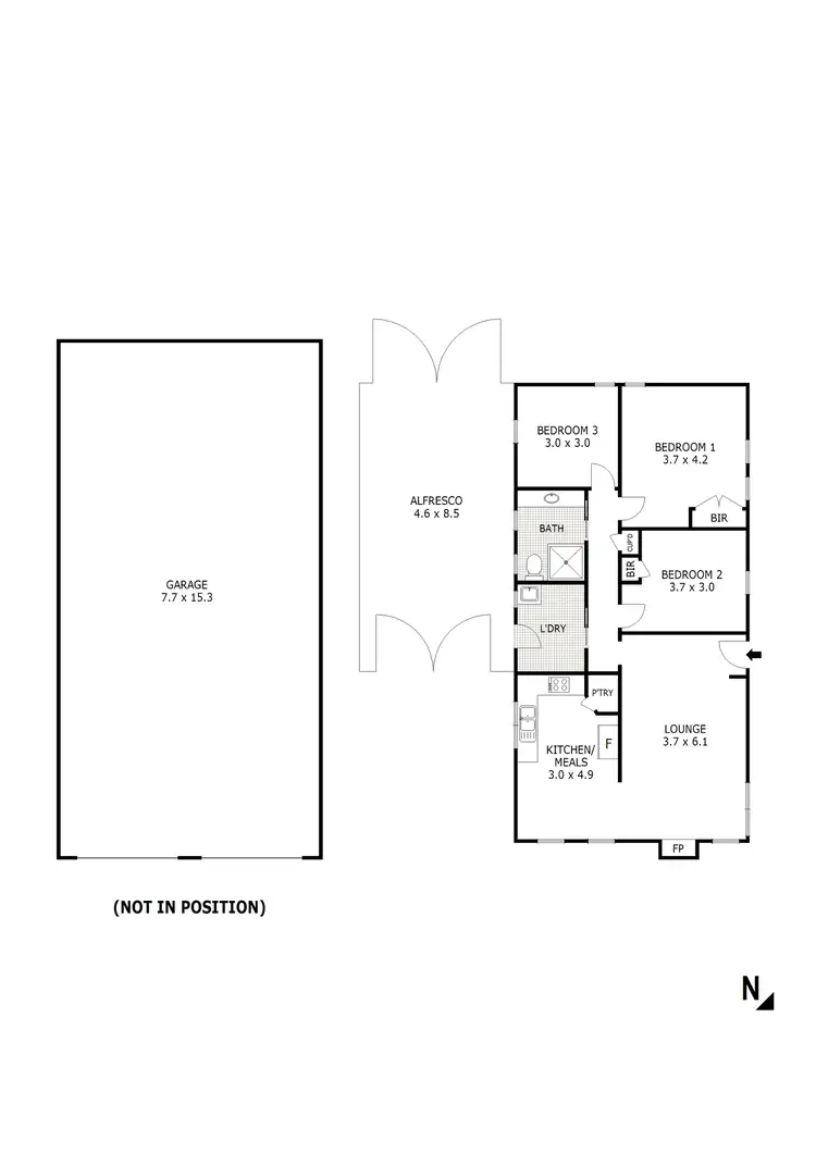 Floorplan of Homely house listing, 40 Short Street, Broadford VIC 3658