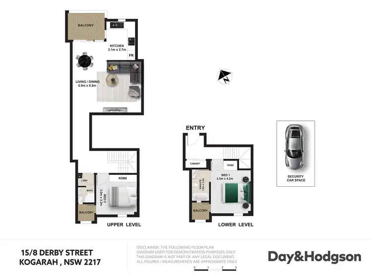 Floorplan of Homely apartment listing, 15/8 Derby Street, Kogarah NSW 2217