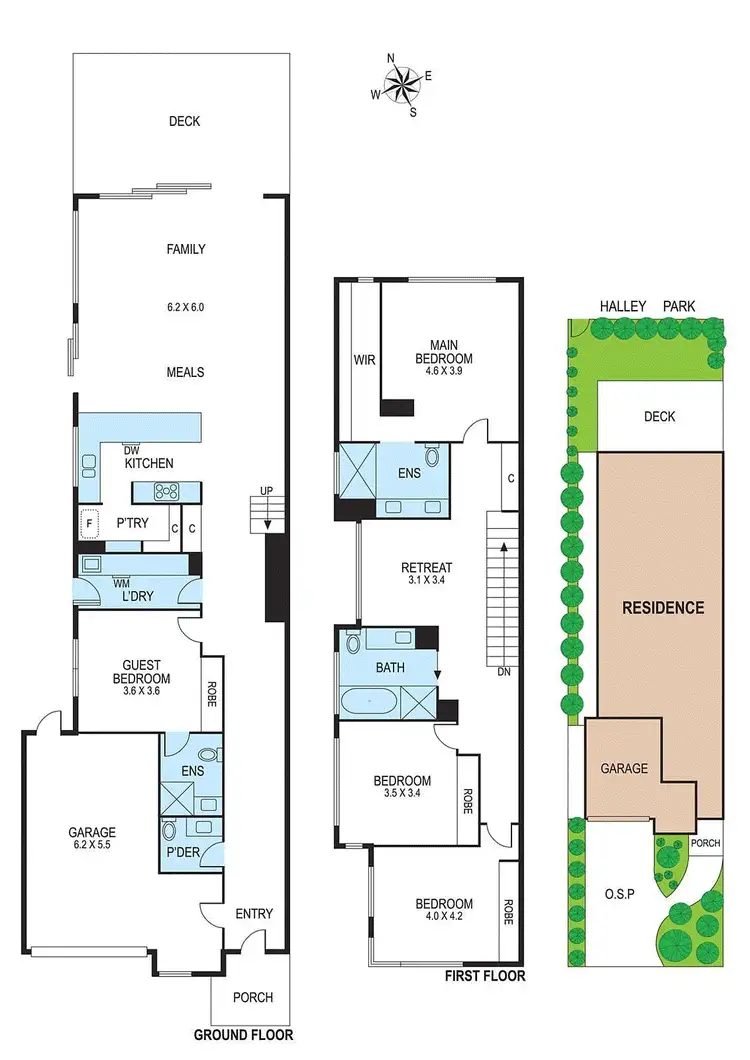 Floorplan of Homely townhouse listing, 23A Atkinson Street, Bentleigh VIC 3204