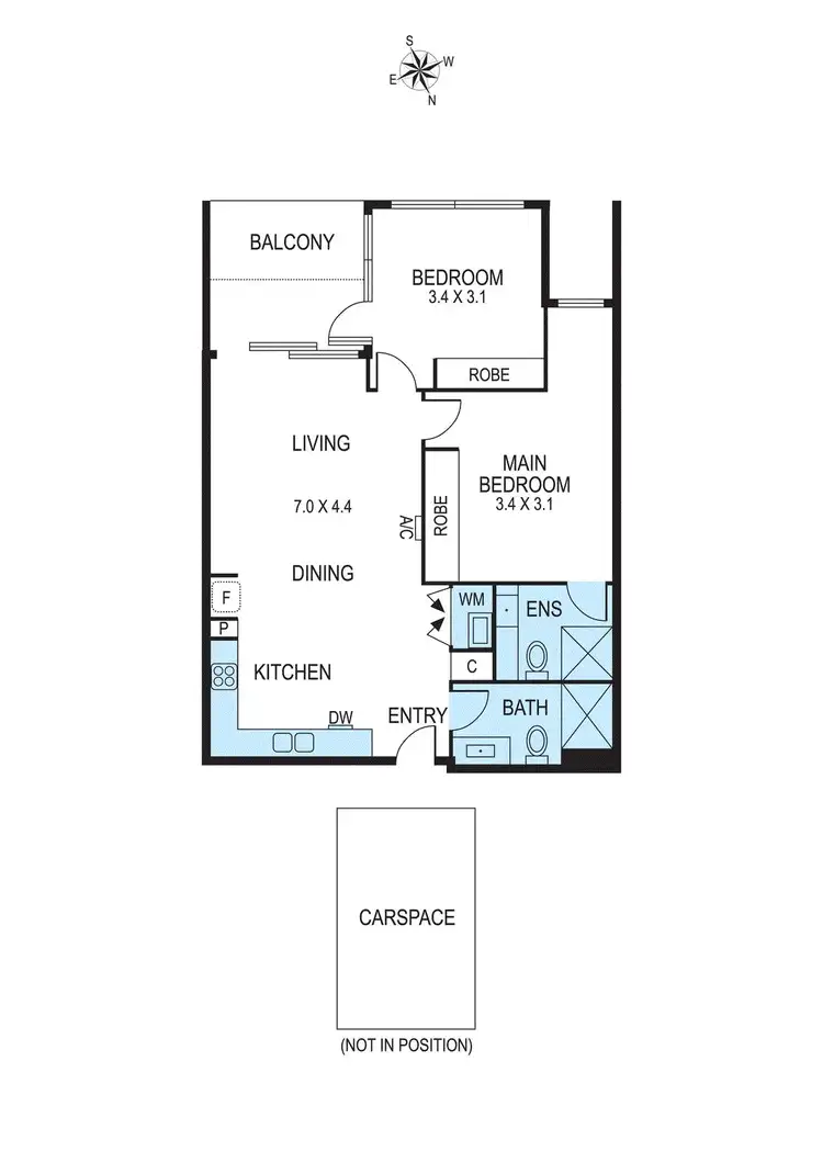 Floorplan of Homely apartment listing, 209/29 Loranne Street, Bentleigh VIC 3204