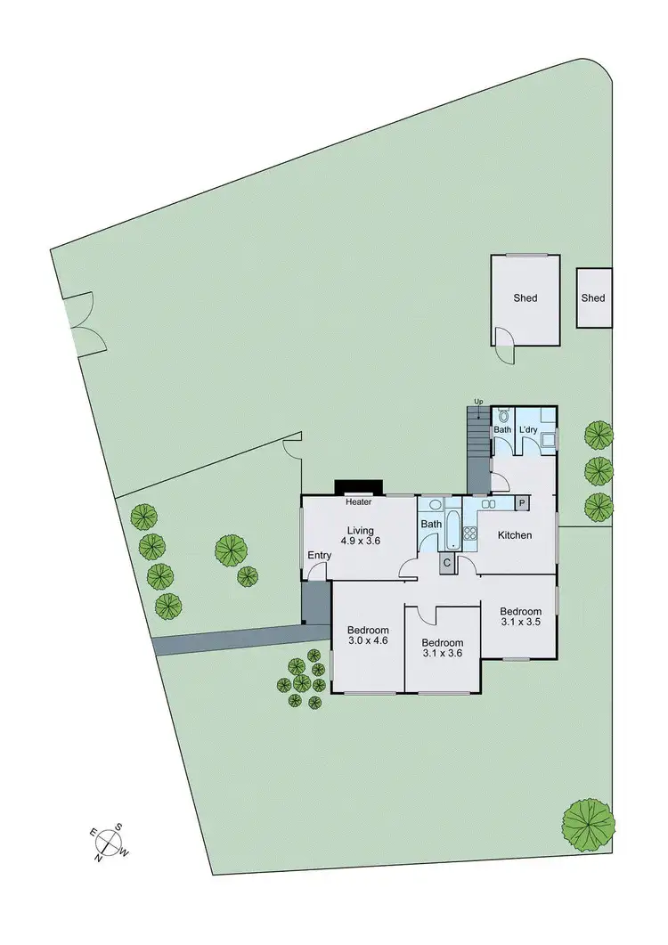 Floorplan of Homely house listing, 13 Huon Grove, Ashburton VIC 3147