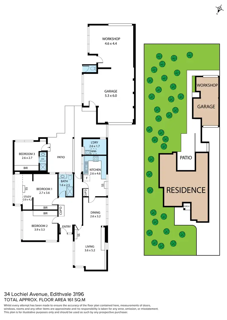 Floorplan of Homely house listing, 34 Lochiel Avenue, Edithvale VIC 3196