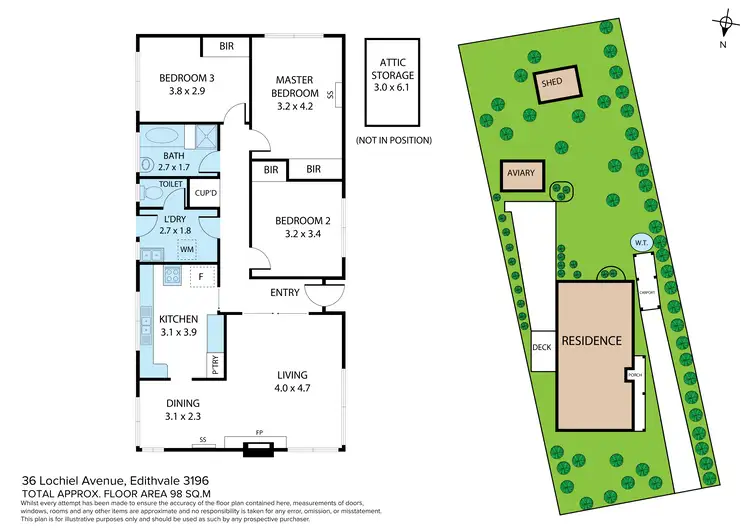 Floorplan of Homely house listing, 36 Lochiel Avenue, Edithvale VIC 3196
