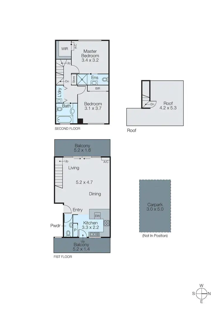 Floorplan of Homely townhouse listing, 3/1192 Glen Huntly Road, Glen Huntly VIC 3163