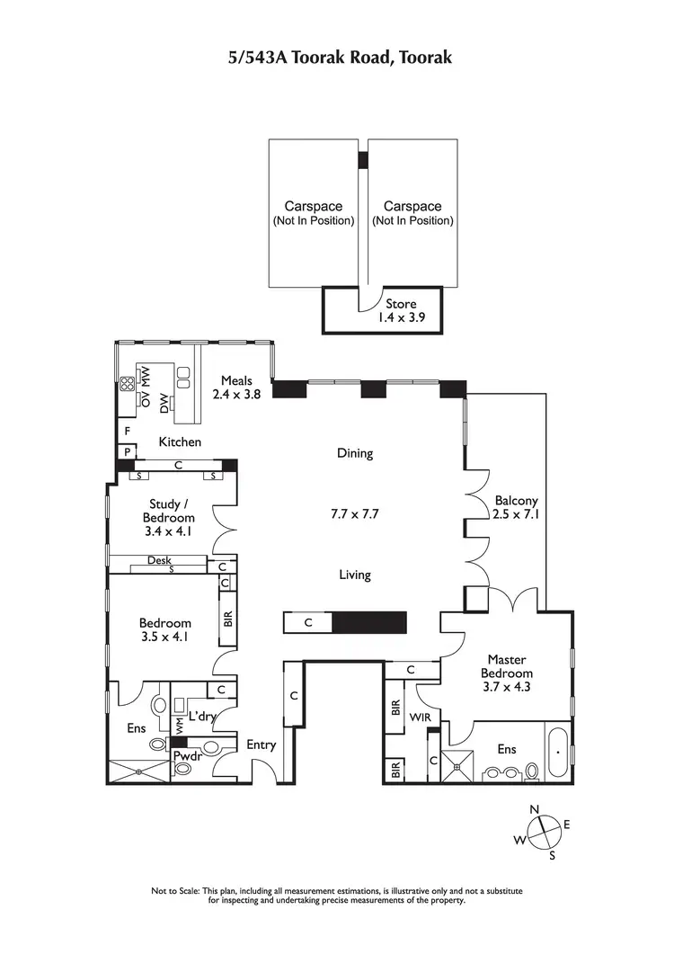 Floorplan of Homely apartment listing, 5/543A Toorak Road, Toorak VIC 3142