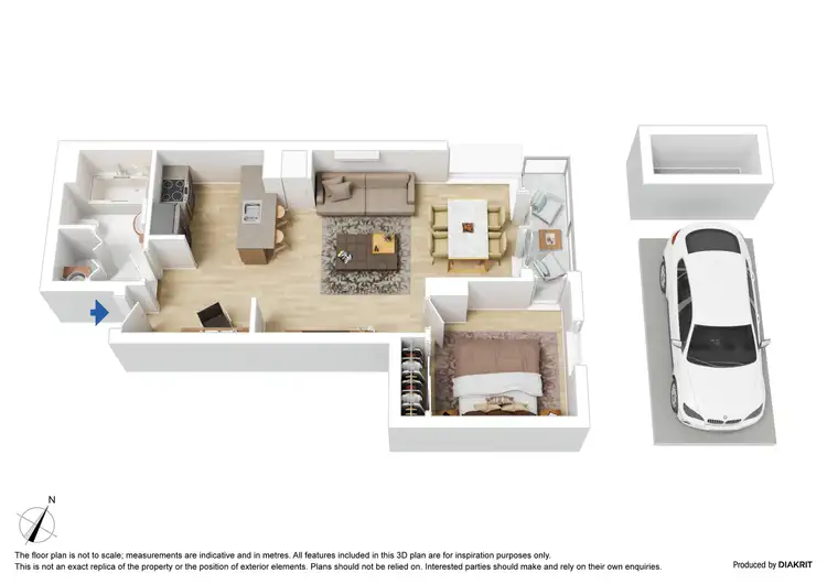 Floorplan of Homely apartment listing, 103/99 Whiteman Street, Southbank VIC 3006
