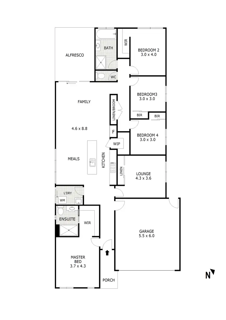 Floorplan of Homely house listing, 8 Milkmaid Street, Wallan VIC 3756