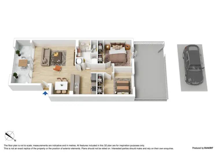Floorplan of Homely apartment listing, 1/5 Bedford Street, North Melbourne VIC 3051