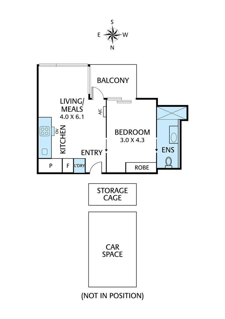 Floorplan of Homely apartment listing, 407/31 Queens Avenue, Hawthorn VIC 3122