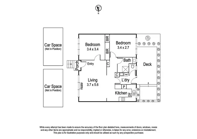 Floorplan of Homely unit listing, 2/3 Andrews Street, Heidelberg VIC 3084