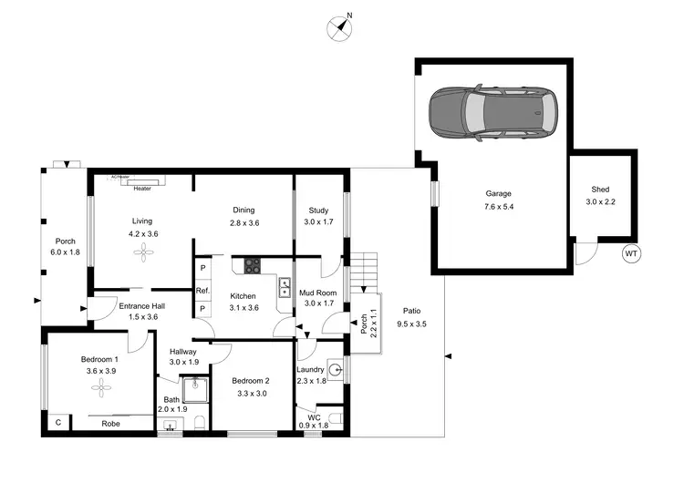 Floorplan of Homely house listing, 25 Austin Street, Bulleen VIC 3105