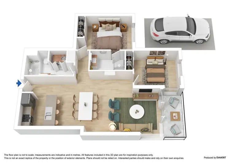 Floorplan of Homely apartment listing, 138/99 Whiteman Street, Southbank VIC 3006