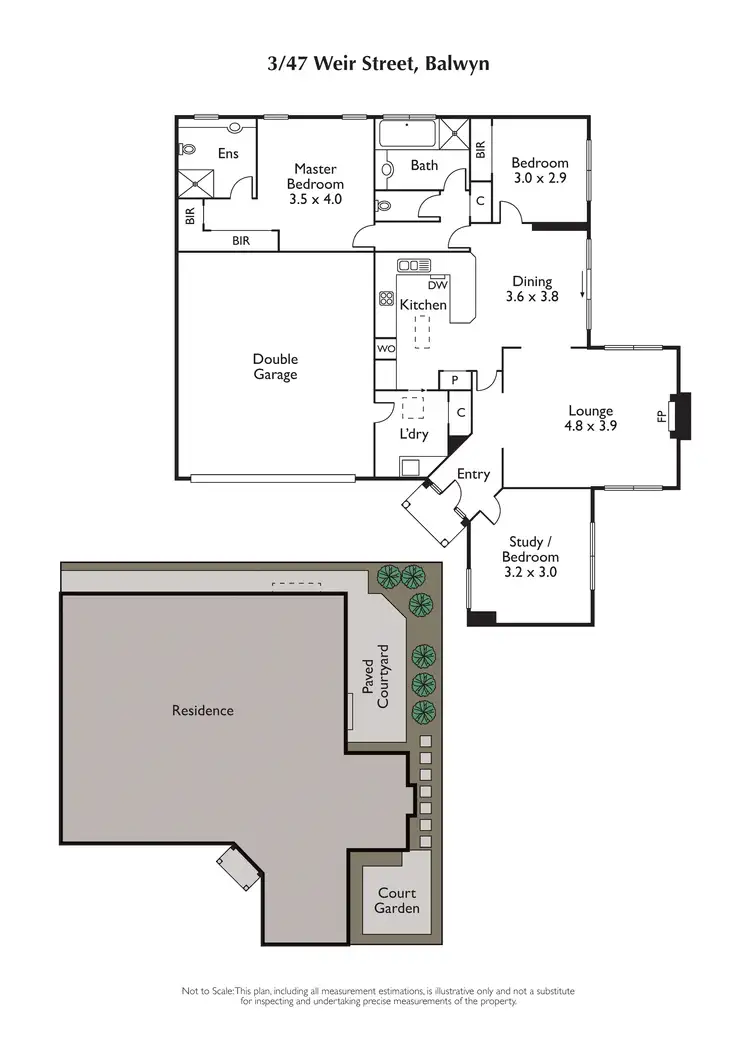 Floorplan of Homely unit listing, 3/47 Weir Street, Balwyn VIC 3103