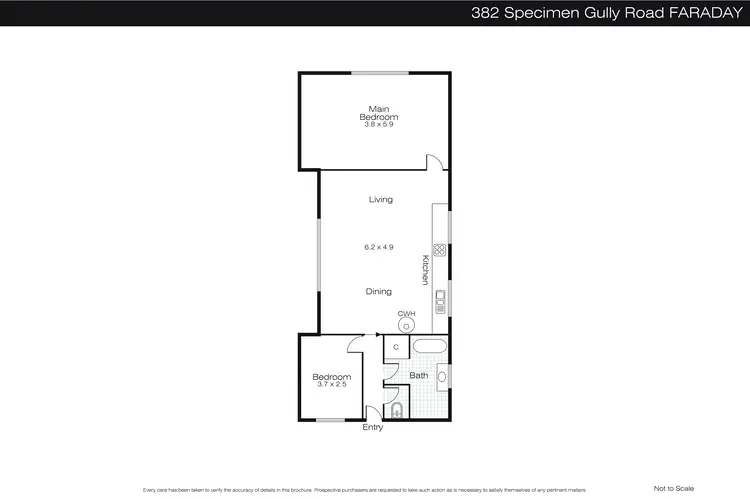 Floorplan of Homely rural property listing, 382 Specimen Gully Road, Faraday VIC 3451